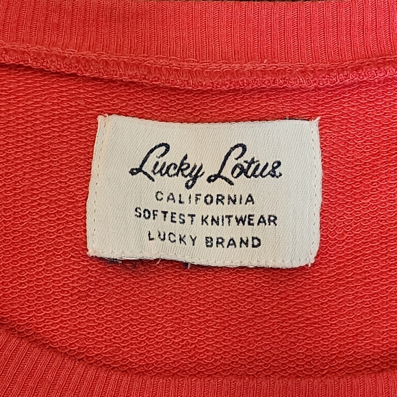 Lucky Brand Lucky Lotus Sweater/Sweatshirt Women's Size L - Picture 8 of 8